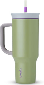 Owala 40oz Travel Tumbler Stainless Steel 40oz Grey/green (hip Cactus)