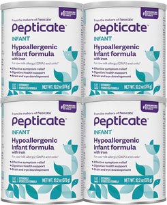 Pepticate Hypoallergenic Baby Formula, 13.2oz (Pack of 4)