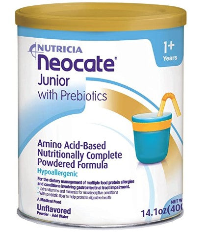 Neocate Junior with Prebiotics Unflavored 14.1oz - Case of 4